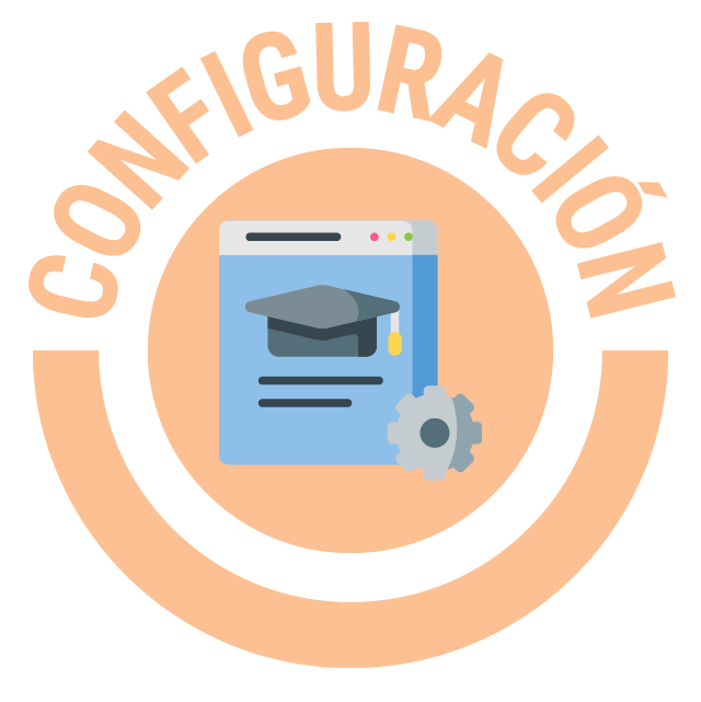 cursos virtuales y configuración